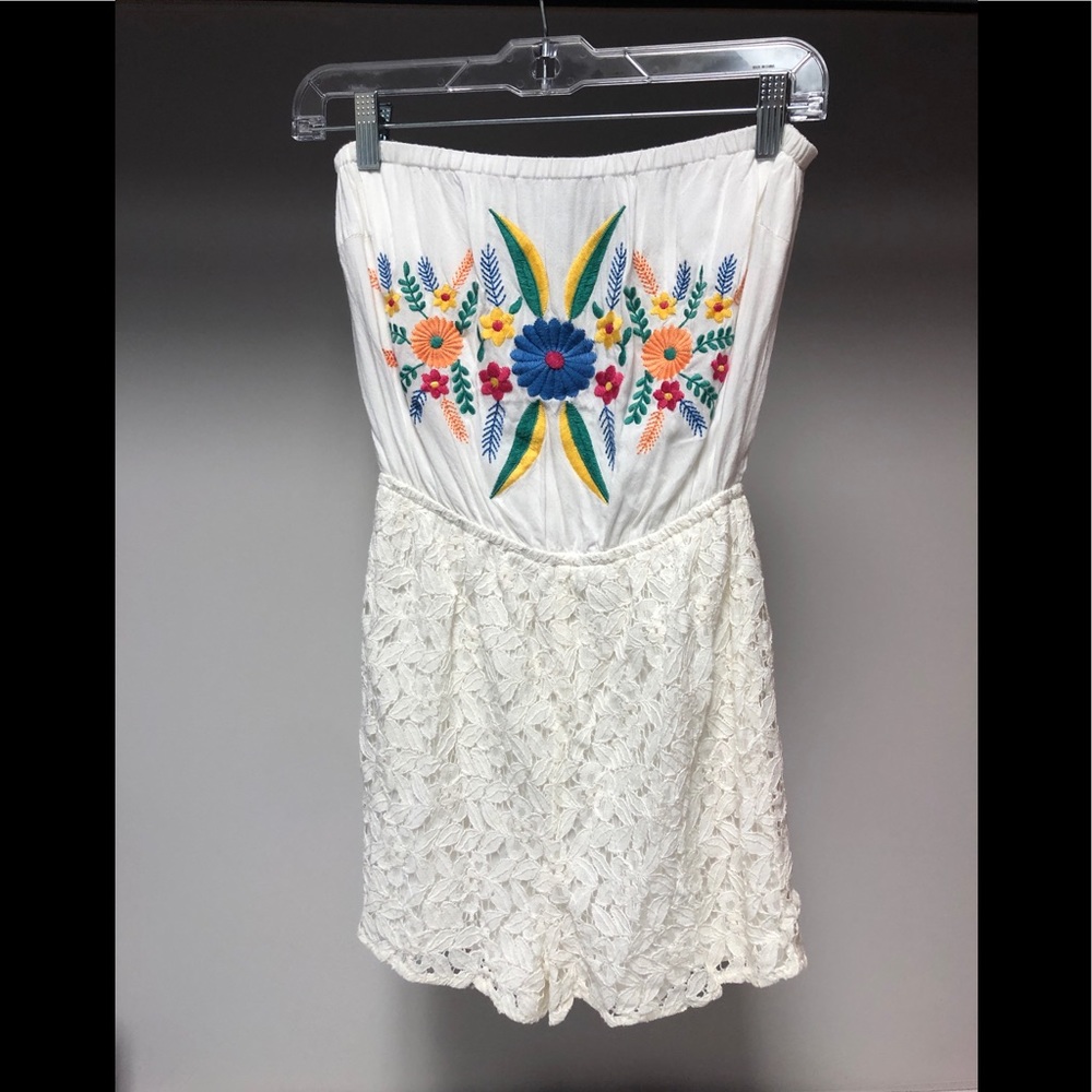 Flowery Lace Romper